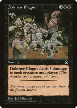 Dakmor Plague Portal Second Age PLD Black Uncommon MAGIC MTG CARD ABUGames - Image 1
