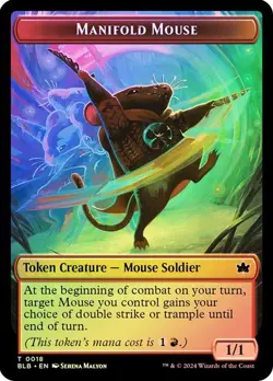 Manifold Mouse Token / Sword Token Foil Bloomburrow NM MTG - Image 1