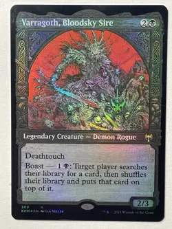 MTG FOIL Varragoth, Bloodsky Sire Showcase - Kaldheim #309 - Image 1