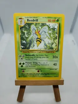 Pokemon Card Beedrill Base Set Rare 17/102 - Image 1