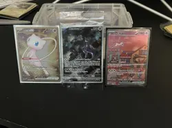 Pokemon 151 3 Card Promo Set,Mew,Mewtwo Ultra Premium Collection UPC Set NM + - Image 1