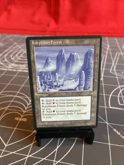 Vintage 1995 MTG Ice Age Karplusan Forest - Image 1