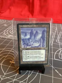 Vintage 1995 MTG Ice Age Karplusan Forest - Image 3