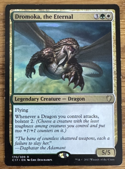 MTG Commander 2017, Dromoka, the Eternal -- Light Played - Image 1
