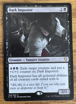 MTG Commander 2017, Dark Impostor -- Light Played - Image 1