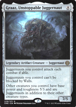 Graaz, Unstoppable Juggernaut (229) Phyrexia: All Will Be One ONE MTG Magic - Image 1