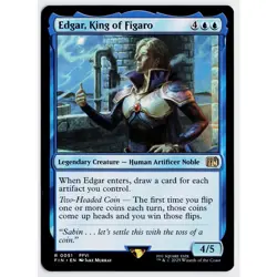MTG Edgar, King of Figaro Final Fantasy Rare NM - Image 1