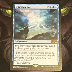 MTG Omniscience English Magic Core Set 2019 M19 (065/280) Blue Mythic LP/NM - Image 1