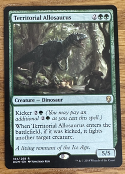 MTG Dominaria, Territorial Allosaurus -- Light Played - Image 1