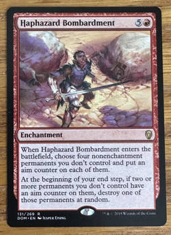 MTG Dominaria, Haphazard Bombardment -- Light Played - Image 1