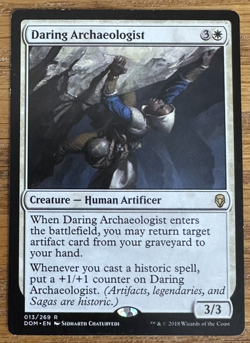 MTG Dominaria, Daring Archaeologist -- Light Played - Image 1