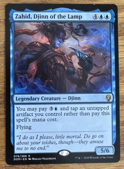 MTG Dominaria, Zahid, Djinn of the Lamp -- Light Played - Image 1