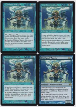 MTG 4X Whirlpool Warrior X4 Apocalypse & Planechase 2012 Magic - LP/MP - Image 1