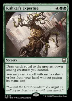 MTG Rishkar’s Expertise Rare 0411 NM - Modern Horizons 3 - Image 1