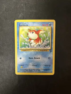 Vintage Pokemon WoTC Base Set 2 Unlimited Goldeen 76/130 Common D7 - Image 1