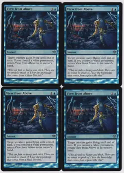 MTG Foil 4X View from Above X4 Conflux Magic - LP/NM - Image 1