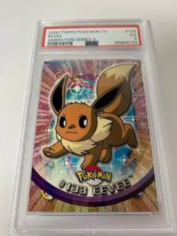 *PSA 5* Eevee #133 2000 Topps Pokemon TV Animation Series 3 - Image 1