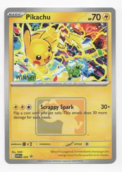 Pikachu “Winner” Promo 2025 World Championships SVP EN 225 Pokemon Worlds NEW - Image 1
