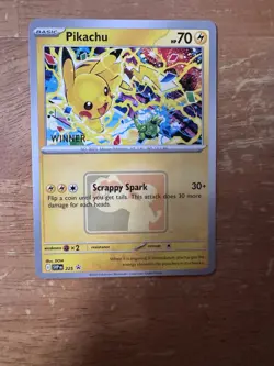 Pikachu “Winner” Promo 2025 World Championships SVP EN 225 Pokemon Worlds NEW - Image 1