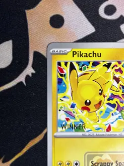 Pikachu “Winner” Promo 2025 World Championships SVP EN 225 Pokemon Worlds NEW - Image 2