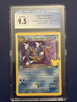 Pokemon Dark Gyarados Holo #8 Celebrations 2021 - CGC 9.5 GEM MINT TEAM ROCKET - Image 1