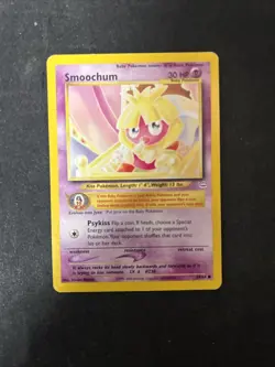 Smoochum Neo Revelation Unlimited 54/64 Pokemon TCG Vintage WOTC D2 - Image 1