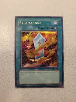 Yugioh Salamandra DDS-006 Parallel Secret Rare MP - Image 1
