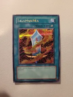 Yugioh Salamandra DDS-006 Parallel Secret Rare MP - Image 1