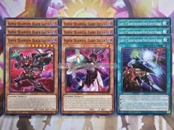 Yugioh Super Quantum Deck Core Set 9 card DUAD Black Layer Quantal Fairy Zetan - Image 1