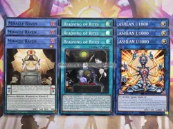 Yugioh Ritual Deck Core Set 9 card DUAD Miracle Raven Readying of Rites Ashlan - Image 1