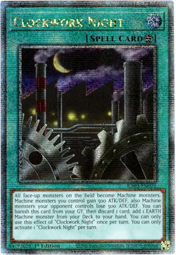 Yugioh! Clockwork Night RA03-EN071 Quarter Century Secret Rare 1st Edition NM/M - Image 1