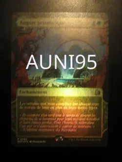 mtg magic Prismatic Omen extended borderless FOIL FRENCH fr Augure prismatique - Image 1