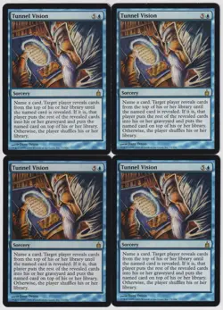 MTG 4X Tunnel Vision X4 Ravnica: City of Guilds Magic - LP/MP - Image 1