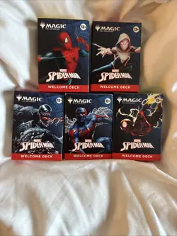 SDCC 2025 Magic The Gathering x Spider-Man Complete Welcome Deck Set (5) - Image 1