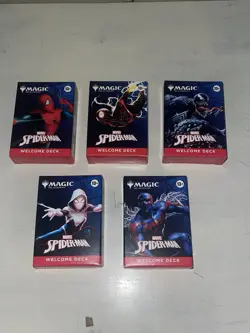 SDCC 2025 Magic The Gathering x Spider-Man Complete Welcome Deck Set (5) - Image 1