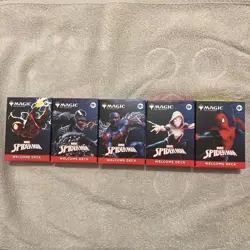 SDCC 2025 Magic The Gathering x Spider-Man Complete Welcome Deck Set (5) - Image 1