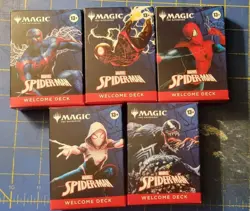 SDCC 2025 Magic The Gathering x Spider-Man Complete Welcome Deck Set (5) - Image 1