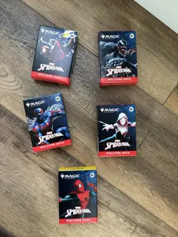 SDCC 2025 Magic The Gathering x Spider-Man Complete Welcome Deck Set (5) - Image 1