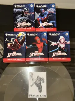 SDCC 2025 Magic The Gathering x Spider-Man Complete Welcome Deck Set (5) - Image 1
