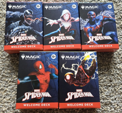 SDCC 2025 Magic The Gathering x Spider-Man Complete Welcome Deck Set (5) - Image 1