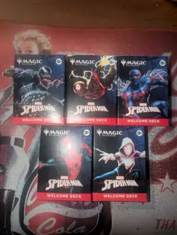 SDCC 2025 Magic The Gathering x Spider-Man Complete Welcome Deck Set (5) - Image 1