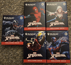 SDCC 2025 Magic The Gathering x Spider-Man Complete Welcome Deck Set (5) - Image 1