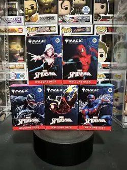 SDCC 2025 Magic The Gathering x Spider-Man Complete Welcome Deck Set (5) - Image 1