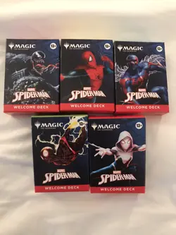 SDCC 2025 Magic The Gathering x Spider-Man Complete Welcome Deck Set (5) - Image 1