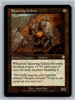 Magic The Gathering Invasion Sparring Golem #312/350 MTG TCG CCG - Image 1