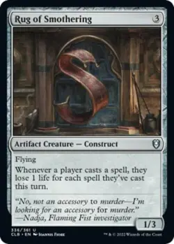Rug of Smothering - Light Play MTG Commander Legends: Battle for Baldur's Gate - Image 1