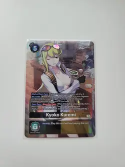 Digimon Card Game Kyoko Kuremi BT22-101 Alt Art Sec Cyber Eden - Image 1