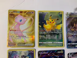 pokemon card lot 8 cards total mew ex,pikachu,mew,deoxys vmax,deoxys vstar - Image 5