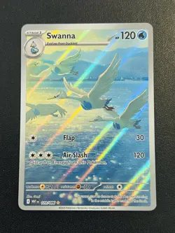POKEMON - SWANNA - 110/086 - ILLUSTRATION RARE - S&V WHITE FLARE - NM - Image 1