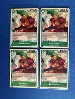 Bartolomeo One Piece TCG 500 Years in the Future OP07-031 Common card QTY 4 PWE - Image 1